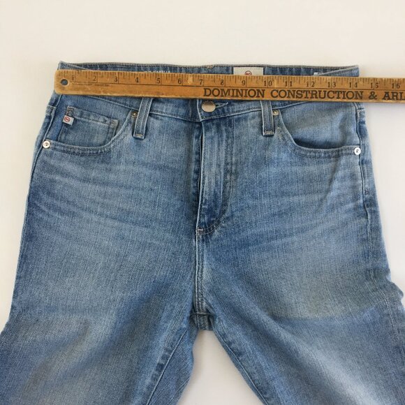 Ag Adriano Goldschmied The Isabelle High Waist Crop Straight Leg Jeans 28 - Picture 10 of 12